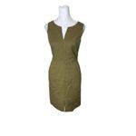 Banana Republic Heritage Dress Womens Size 2 Green with leopard animal print Photo 9