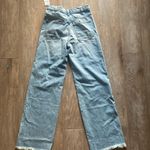 Free People We The Free Ollie Extreme Wide Leg destroyed distressed denim jeans 25 NEW Photo 2