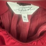 Soma  Weekend Crinkle Woven Maxi Bra Dress Deep Red Pockets Flowy Resort NWT XL Photo 7