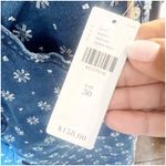 Pilcro  Anthropologie Women’s Floral Embroidered High Rise Bootcut Crop Jeans 30 Photo 9