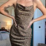 Urban Outfitters Olive Satin Mini Dress Photo 6