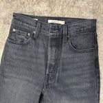 Levi's  Washed Black Ribcage Flare Wide Leg Jeans Photo 4