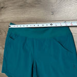 Mountain Hardwear  Mid Rise Nylon Stretch Hiking Casual Shorts Teal Blue Size M Photo 6