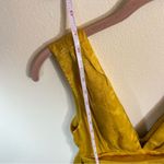 Lulus  Peak Party Vibe Satin Tiered Tie-Back Midi Dress NWT Gold XS Photo 12