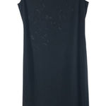 Jones New York Vintage Maxi Dress Embroidered Floral Sleeveless Black 8 Photo 0