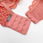 Aerie  Womens 32D Real Good Underwire‎ Bra Coral Pink Lace Molded Cups Push Up Photo 7