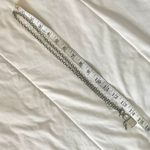 Lock and key rhinestone necklace, Gunmetal chain toggle closure, star cutouts Gray Photo 5