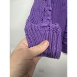 Lane Bryant  Women’s Purple Cable Knit Sweater Size 18/20 Plus Photo 3