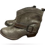 Naughty Monkey  Gray Glimmer Ankle Boots 
Sz 6 NWT Photo 0