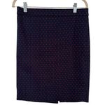 J.Crew The Pencil Skirt Navy Red Polka Dots Women’s Size 2 Career Workwear Photo 0
