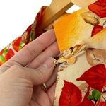 Vintage 1960s Pomare Hawaii Floral Kimono Style Batwing Sleeve Cape Top Blouse Orange Photo 7