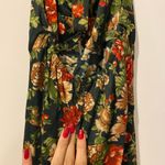 Floral Vintage Maxi Dress Green Size M Photo 5