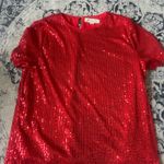 Vine & Love red sequin top Photo 0