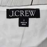 J.Crew Ruffle button-up shirt in crinkle chiffon in Ivory 2 NWT Photo 4