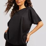 Boohoo Ribbed T-Shirt And Biker Short Set Photo 0