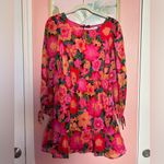 Billabong  Heaven sent open back puff sleeve tropical bohemian mini dress NWT MD Photo 4