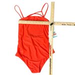 Speedo  Orange Persimmon Lucia Square Neck One Piece Swimsuit size XS NEW Tags Photo 5