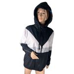 Victoria's Secret Pink Sherpa Lined Anorak Windbreaker Jacket Rainbow Logo M/L Photo 2