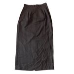 Simon Ellis Pinstripe Pencil Skirt Black Size 6 Photo 1