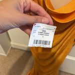 Womens New Vintage Kiss Club One Shoulder Dress Orange Size L Photo 2