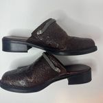 Minnetonka Brown Leather Mules Size 6.5 Photo 4