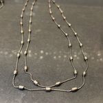 Fashion Jewelry Bundle/ 3 Silver Tone Necklaces Silver Photo 5