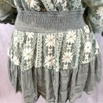 Petal Dew Boutique sage green and ivory lace over mini dress romper size small Photo 2