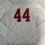 Brandy Melville  White Off-The-Shoulder long sleeve 44 top Photo 1