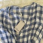Rails  Brigette Periwinkle Gingham Wrap mini Dress Photo 4