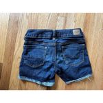 American Eagle  Outfitters Stretch Womens Cuffed Jean Shorts Blue Size 2 Photo 1