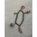 Vintage Charm Bracelet with House Soldier & Toy Figurine Charms Silver Photo 8