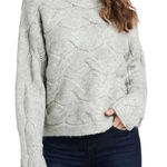 1. State  Gray Cable Knit Sweater Photo 0