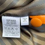 Vintage 90s Orange Parko Lamb Leather Blazer Jacket Size XL Photo 3