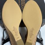 Charles David  Lolly black cork wedge ankle strap sandals size 9.5 NIB Photo 5