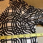 Mud Pie  Black White Geo Print Dress ~ Size S Small Liquid Knit Photo 5