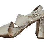 Circus by Sam Edelman  Gold Block Heel Sandals Size 8.5 Gold Sandal Heels Photo 0