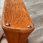 American Vintage Orange Leather Satchel Photo 3