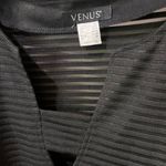 Venus  Black Ribbed Swim Coverup Photo 2