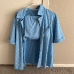 7 For All Mankind  Blue Terry Cloth 3 Piece Set Photo 0