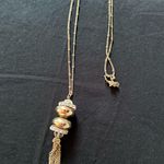 4 Long Necklaces Costume Casual Silver and Gold Tones Photo 6