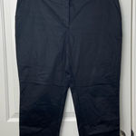 Worthington NWOT women’s solid black modern fit cropped stretch dress pants 12 Photo 0