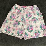 Vintage Whitefish Bay Floral Shorts Size M Purple Size M Photo 0