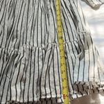 Free People  White and Black Striped Lola Mini Dress Boho Size Small NWT Photo 7