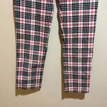 J McLaughlin Yara Pant Winthrop Plaid Cream Black Red White Size 6 Photo 8