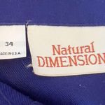 Natural Dimensions Women's Vintage Blue Midi Skirt Size 34 Casual Photo 6