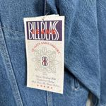 Bill Blass NEW Vintage  Denim Jacket Womens Large Blue Jean 90s Pockets Button Photo 12