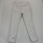 Good American White High Rise Straight Leg Frayed Hem Jeans Size 14/32 READ Photo 9