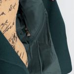 Vtg Wool Cashmere Blend Blazer Dark Green Women 16 Pea Coat Single Breasted Photo 10