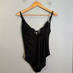 Aerie  Black Full Coverage One-Piece Swimsuit Keyhole Neck‎ Photo 5