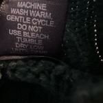 Moda International Cable Knit Sweater Large Chunky Cropped Boxy Mock Neck Green Photo 4